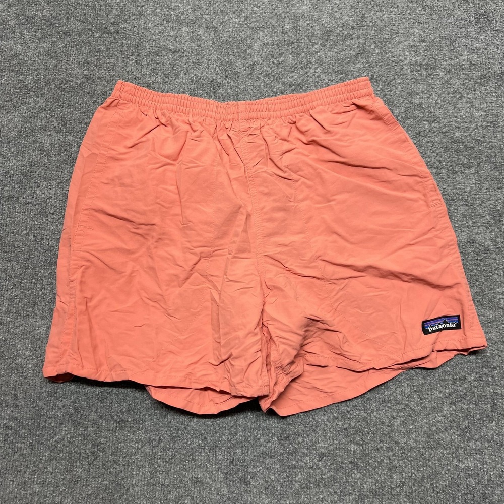 Patagonia Baggies Shorts Mens Small Orange Swim Trunks Mesh Lined Quick Dry